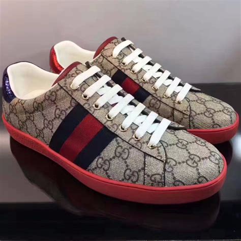 gucci men's ace gg high top sneaker|gucci men sneakers new authentic.